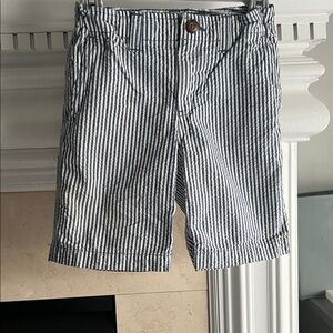 Lands' End Navy and White Striped Men's Shorts